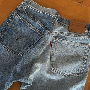 Two toned high waisted Levi’s